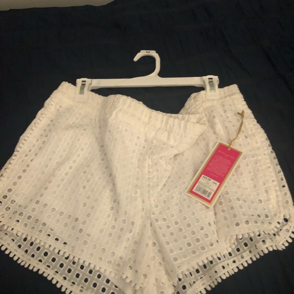 Lilly Pulitzer for Target white eyelet shorts NWT size XXL